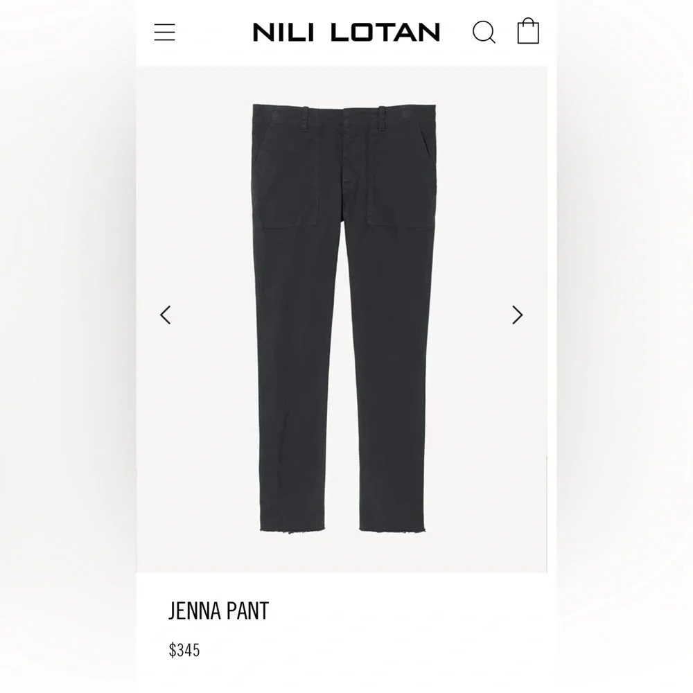 Nili Lotan Jenna Pant in Black